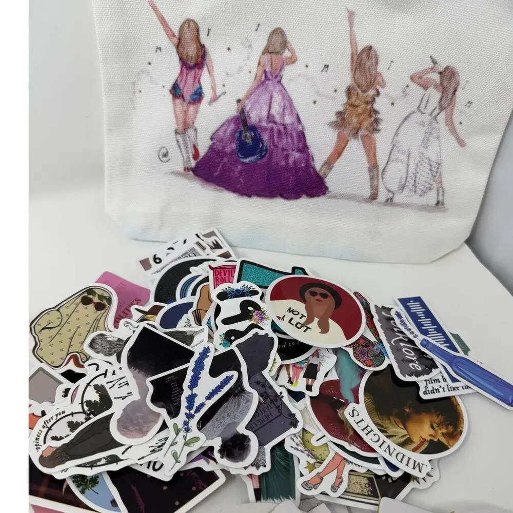 Taylor Swift Pillowcase, Makeup Bag, Stickers and Standees